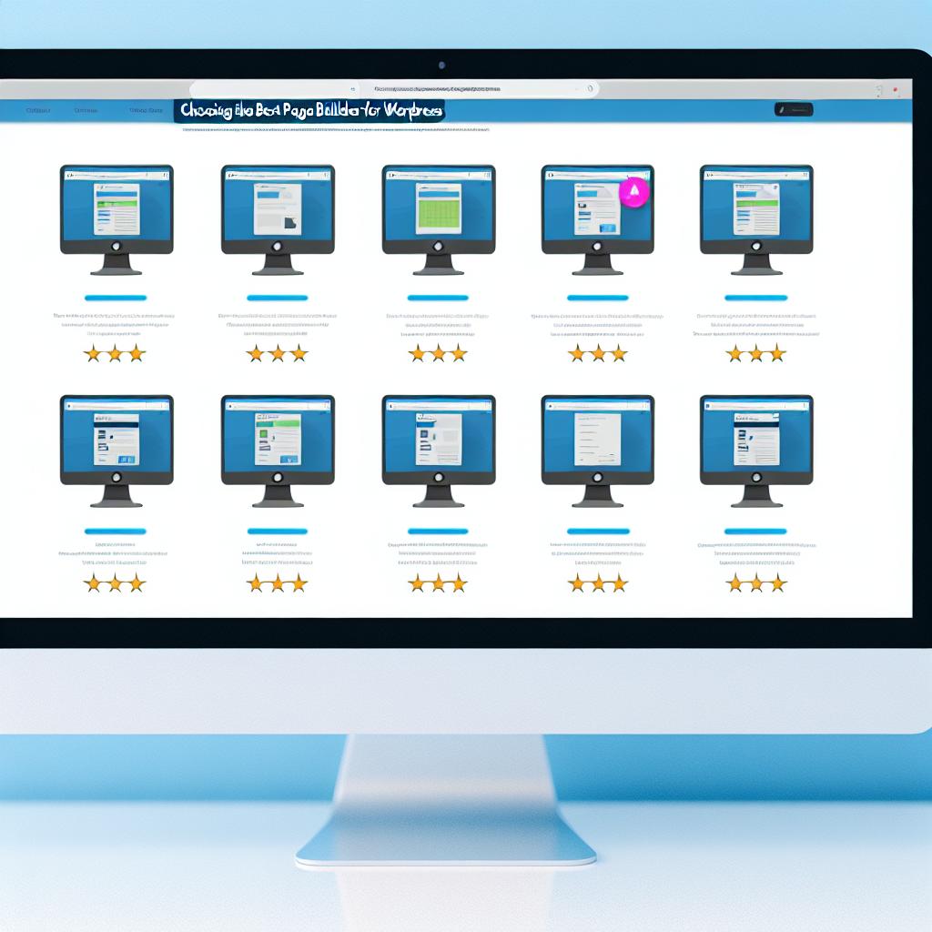 Choosing the best page builder for WordPress.