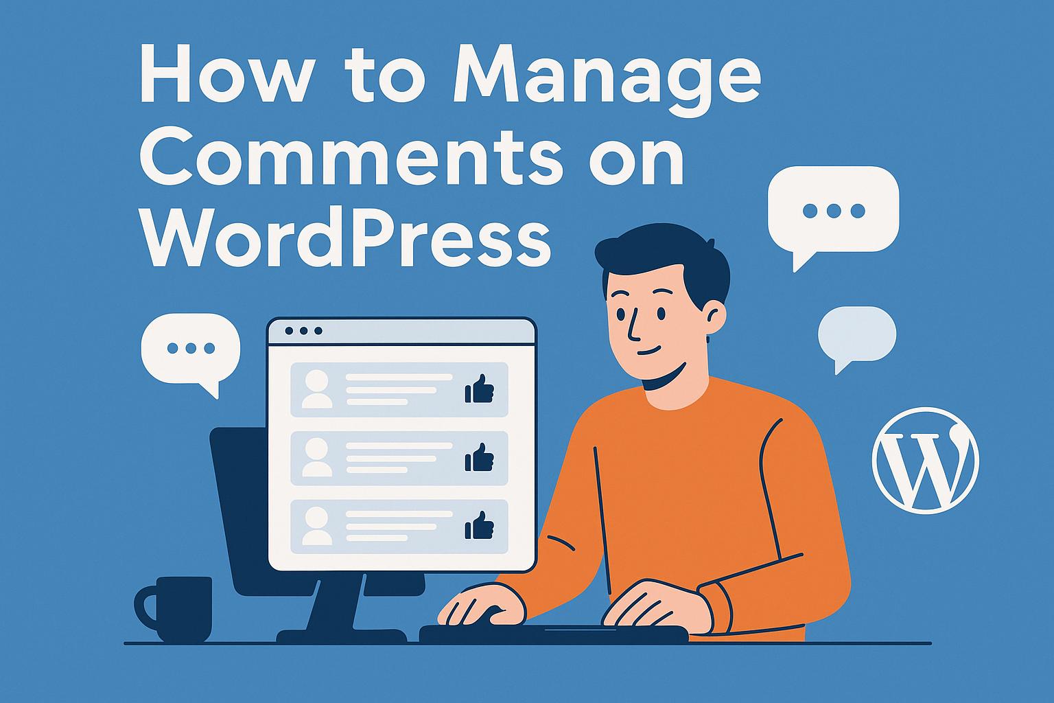 How to manage comments on WordPress.