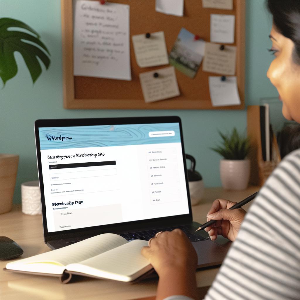 How to start a membership site with WordPress.