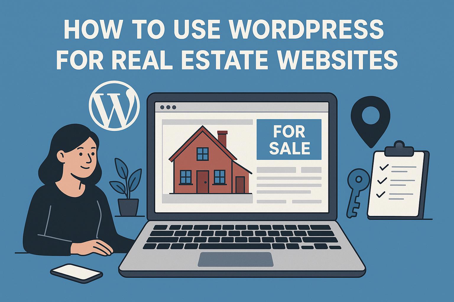 How to use WordPress for real estate websites.