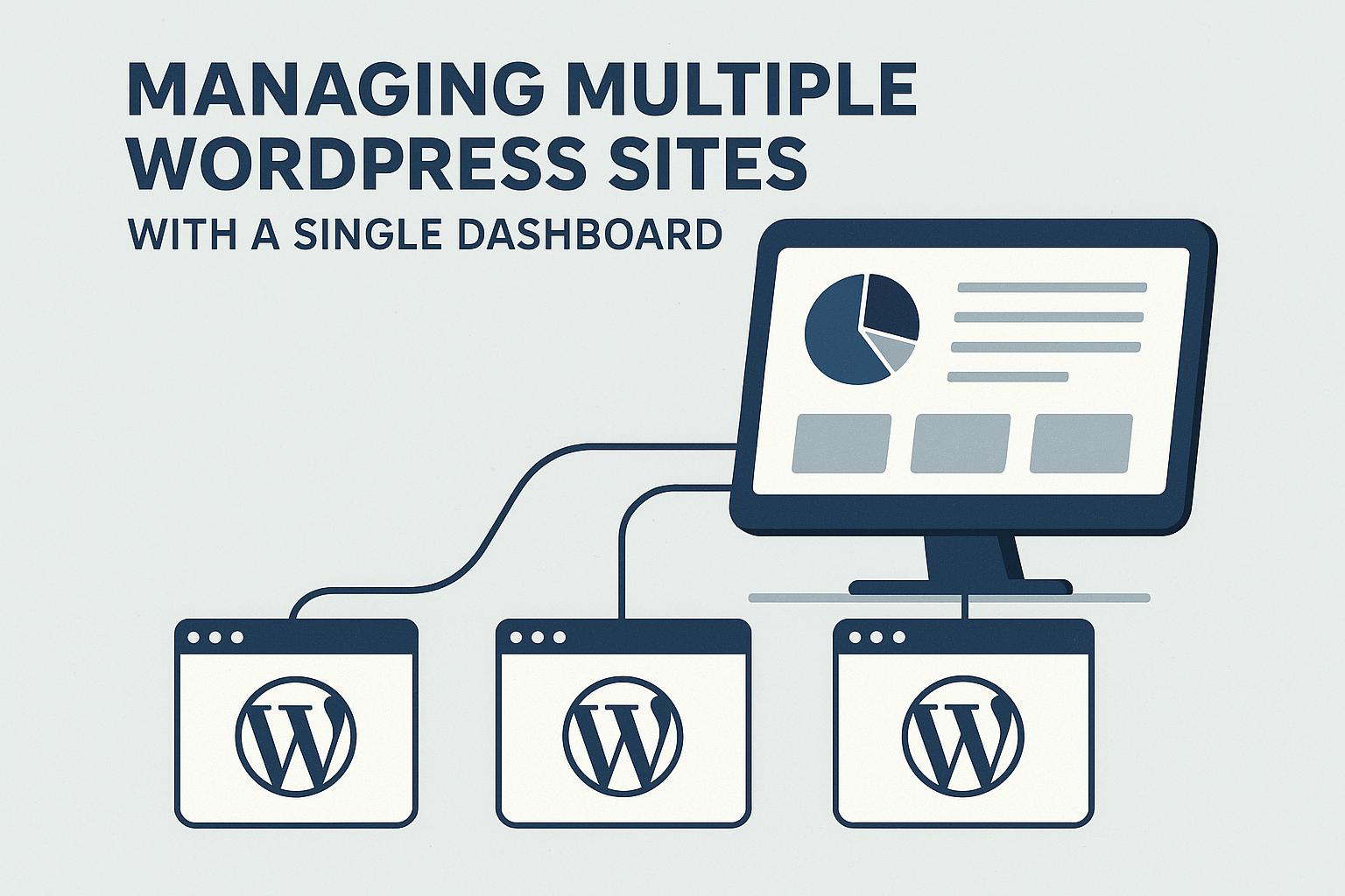 Managing multiple WordPress sites with a single dashboard.