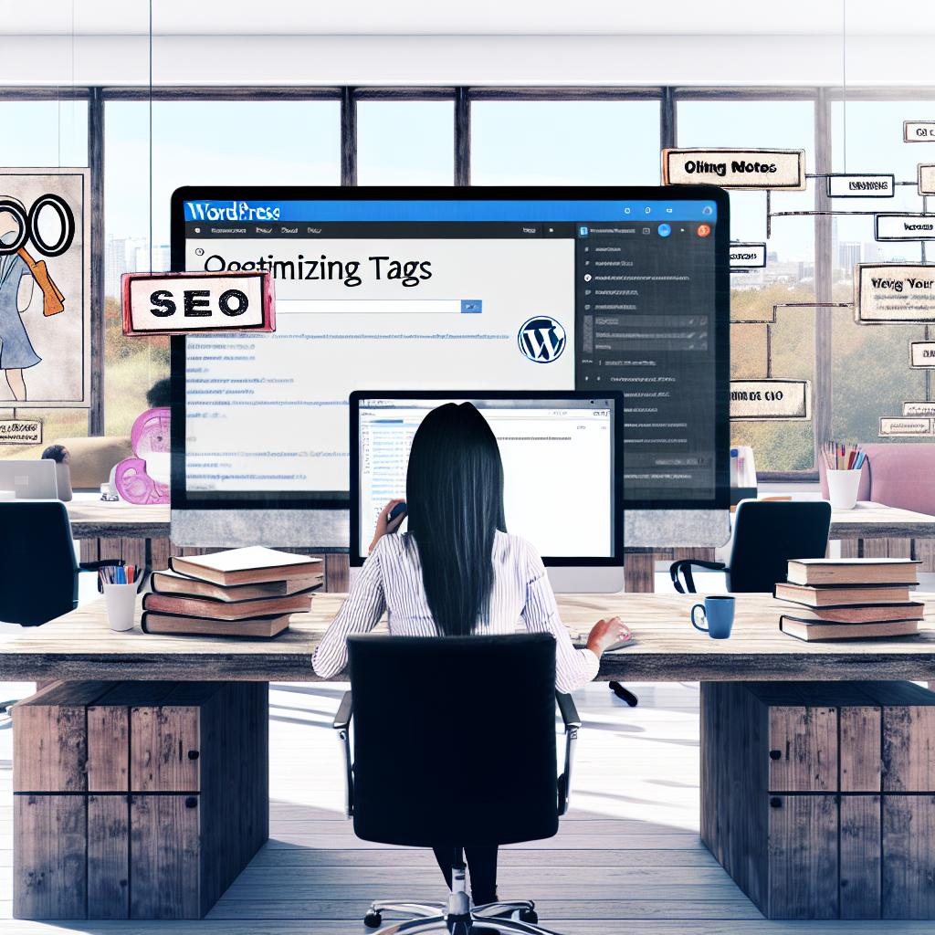 Setting up and optimizing tags in WordPress.