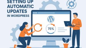 Setting up automatic updates in WordPress.