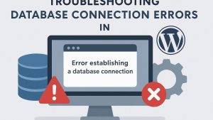 Troubleshooting database connection errors in WordPress.