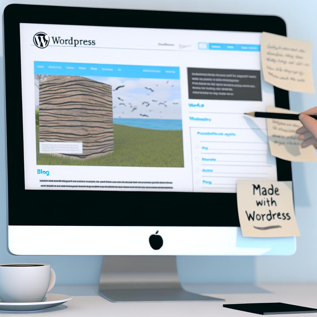 Using WordPress to build a portfolio website.