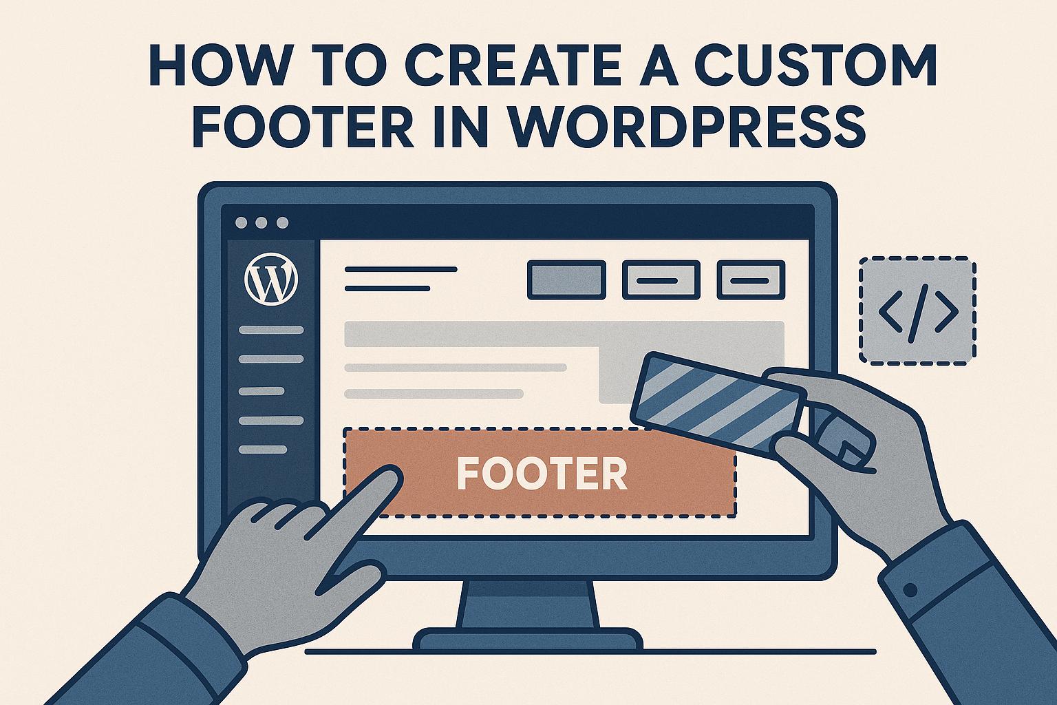 How to create a custom footer in WordPress.