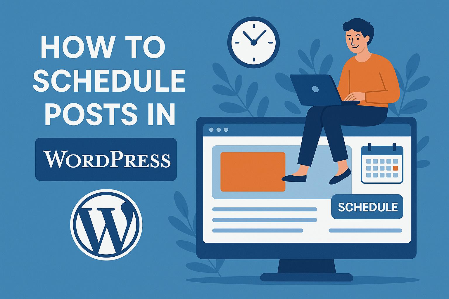 How to schedule posts in WordPress.
